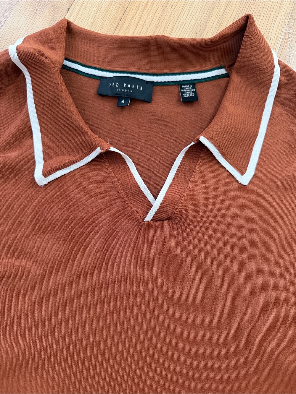 Ted Baker men’s burnt orange men’s shirt